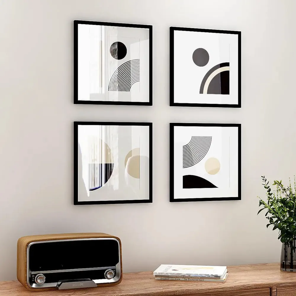 Rhythm &amp; Harmony Framed Wall Art Set of 4