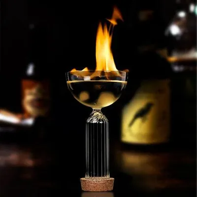 Ribbed Stem Coupe Glass