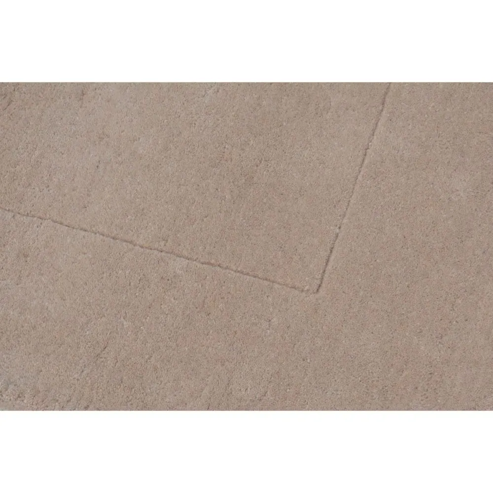 Rich Beige Basic Tufted Area Carpet 2X5ft