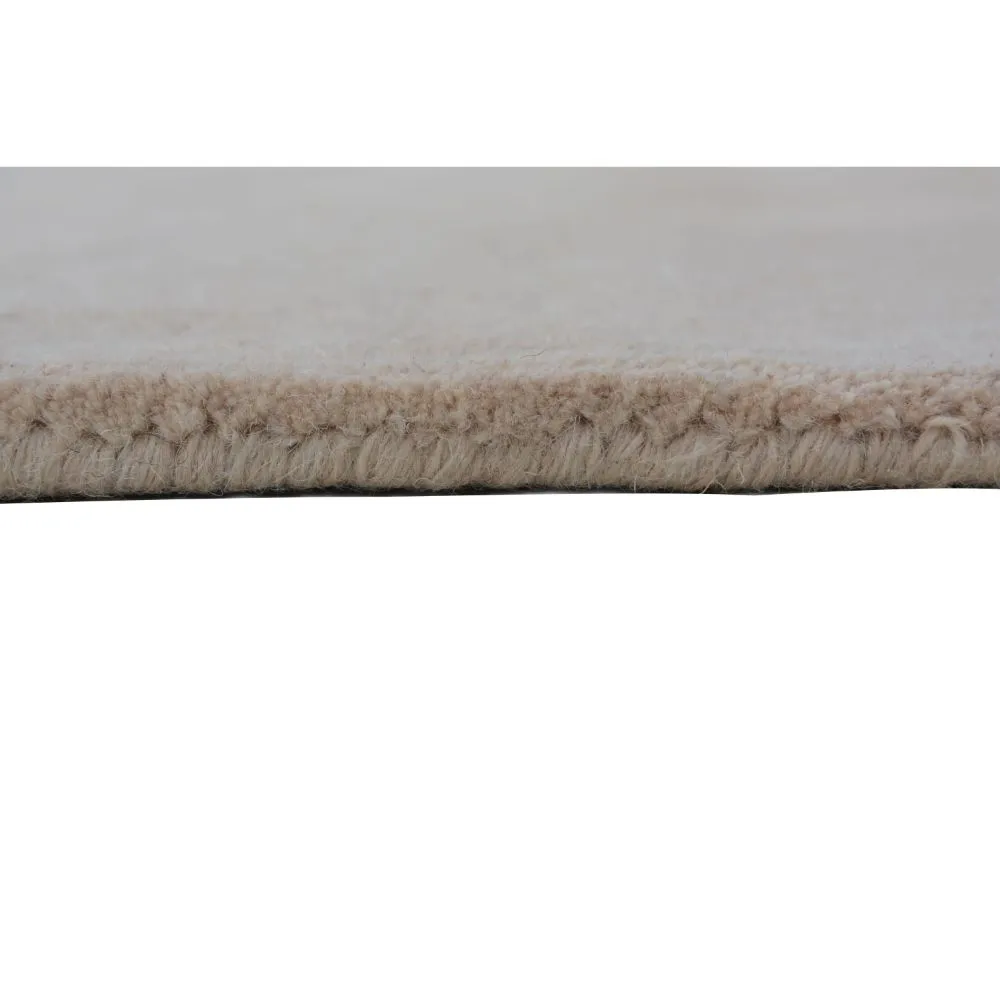 Rich Beige Basic Tufted Area Carpet 2X5ft