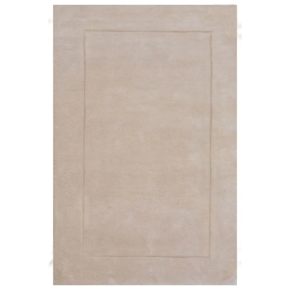 Rich Beige Basic Tufted Area Carpet 2X5ft