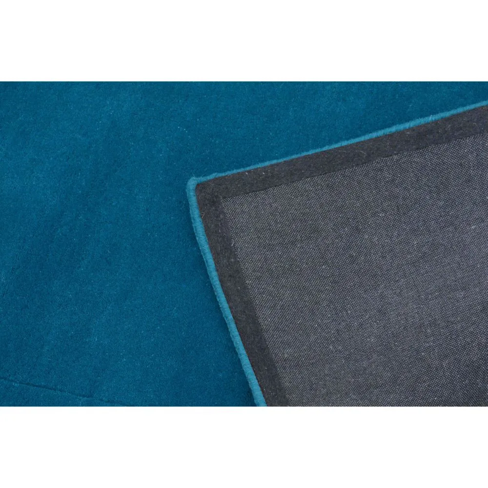 Rich Blue Basic Tufted Area Carpet 2X5ft