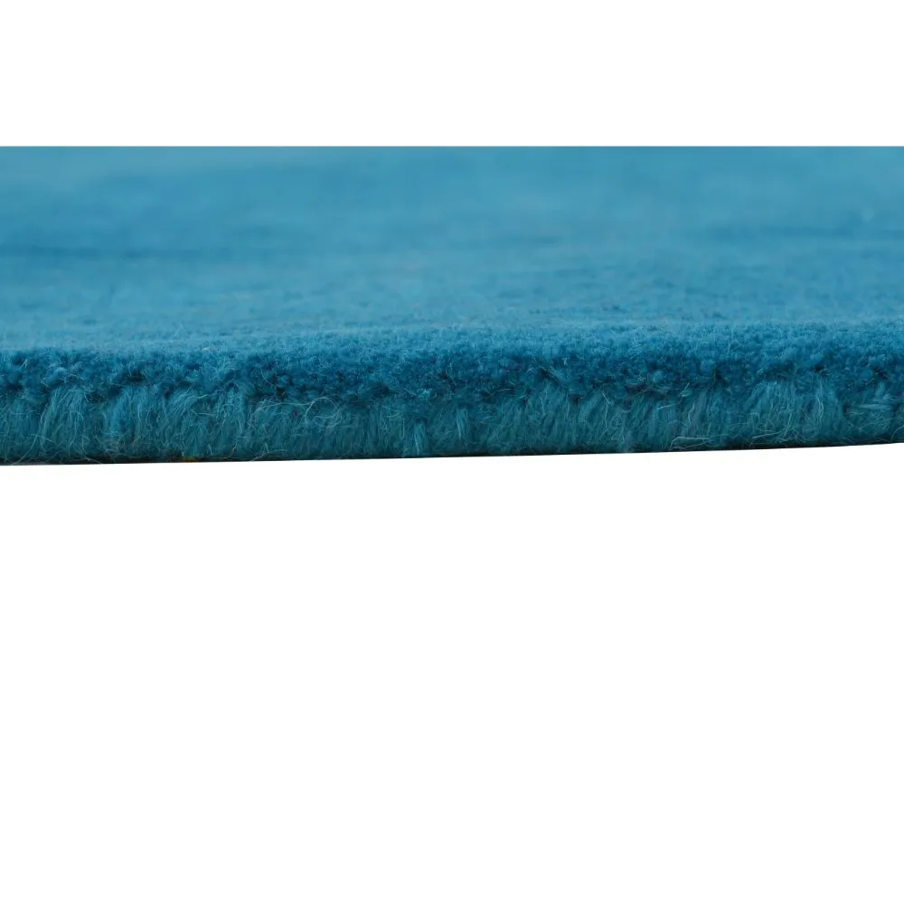 Rich Blue Basic Tufted Area Carpet 2X5ft