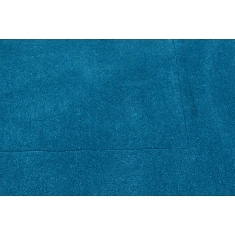 Rich Blue Basic Tufted Area Carpet 2X5ft