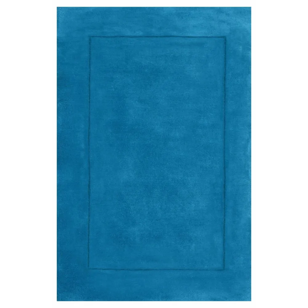 Rich Blue Basic Tufted Area Carpet 2X5ft