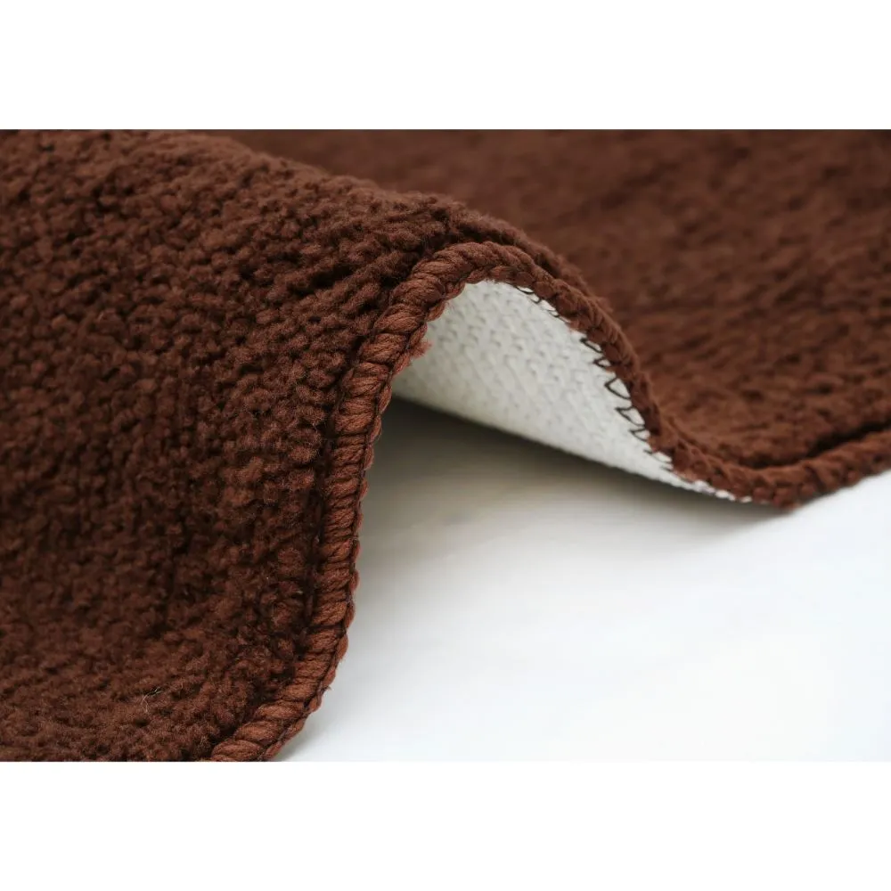 Rich Chocolate High Quality Microfiber Bedside Runner