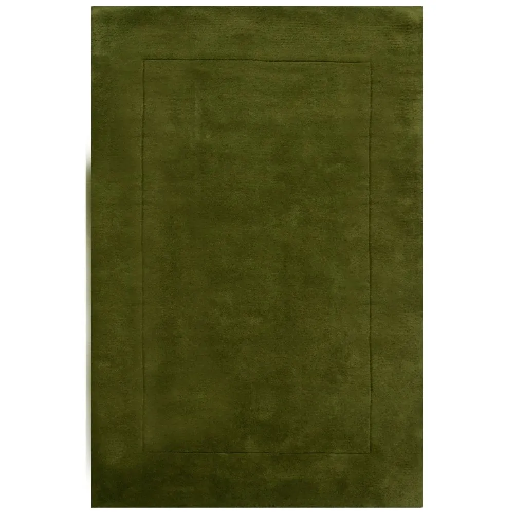 Rich Green Basic Tufted Area Carpet 2X5ft