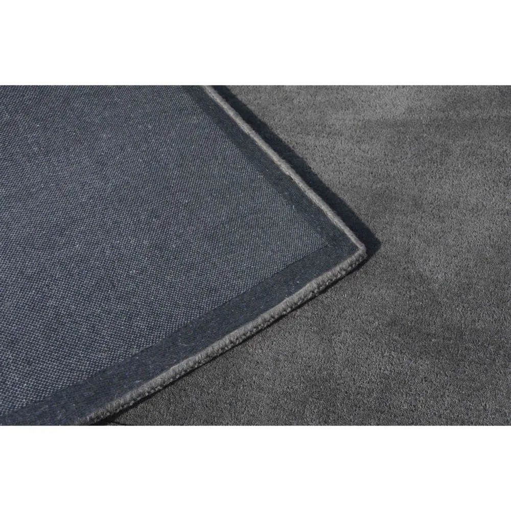 Rich Grey Basic Tufted Area Carpet 2X5ft