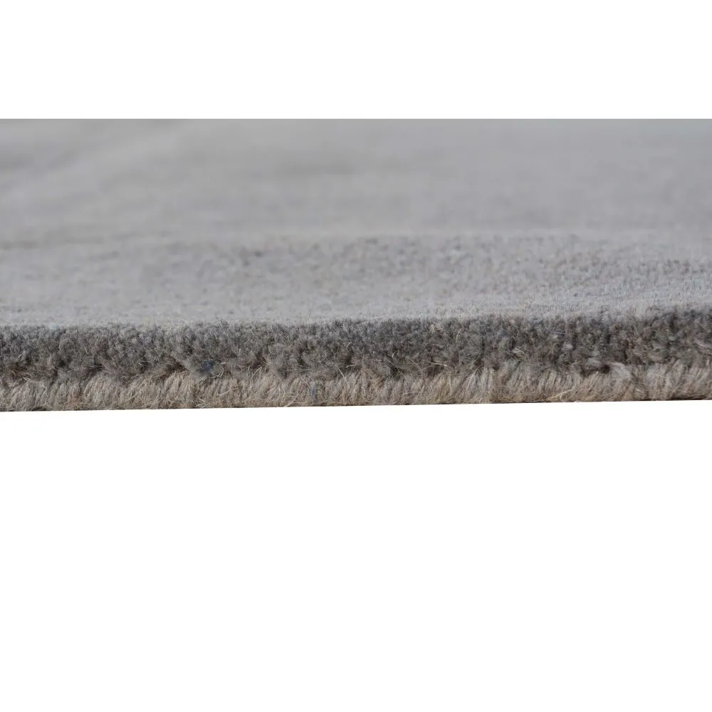 Rich Grey Basic Tufted Area Carpet 2X5ft