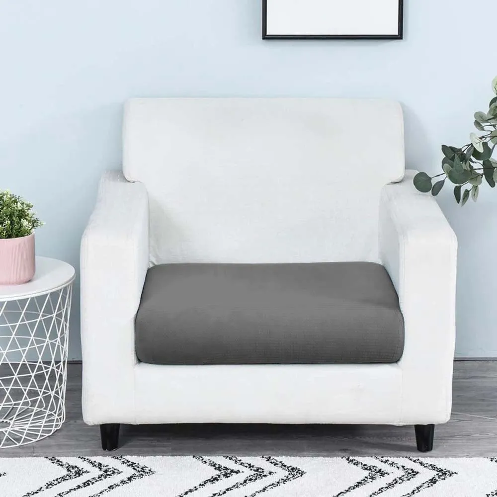 Rich Grey Strechable Sofa Seat Cover Set of 2/4/6/8 Pack of 2