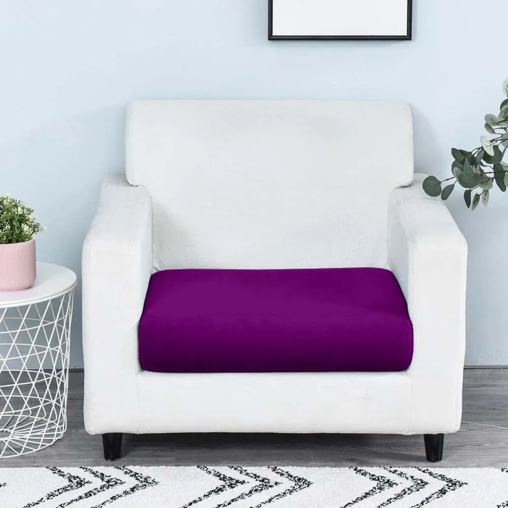 Rich Magenta Strechable Sofa Seat Cover Set of 2/4/6/8 Pack of 2
