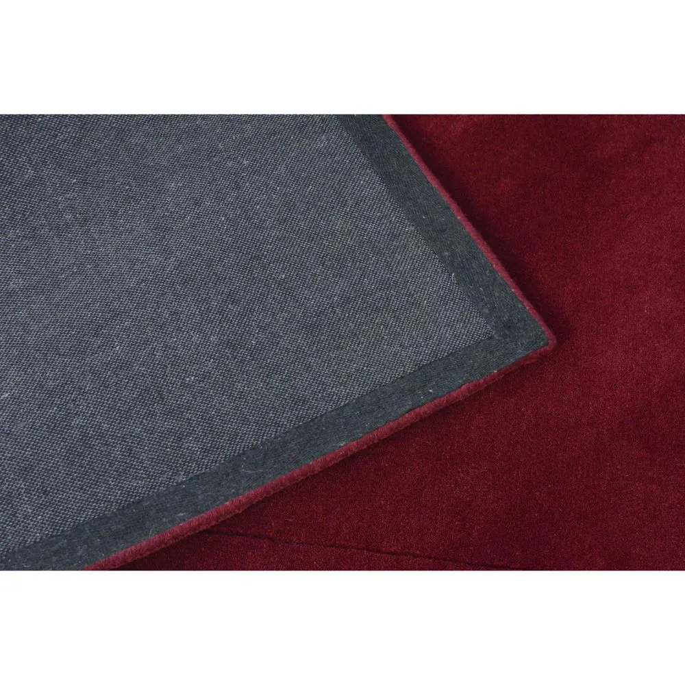 Rich Maroon Basic Tufted Area Carpet 2X5ft