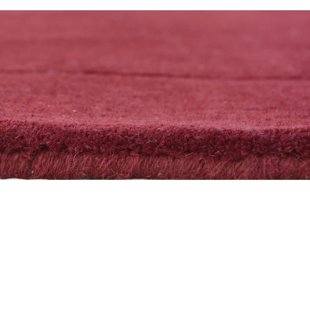 Rich Maroon Basic Tufted Area Carpet 2X5ft