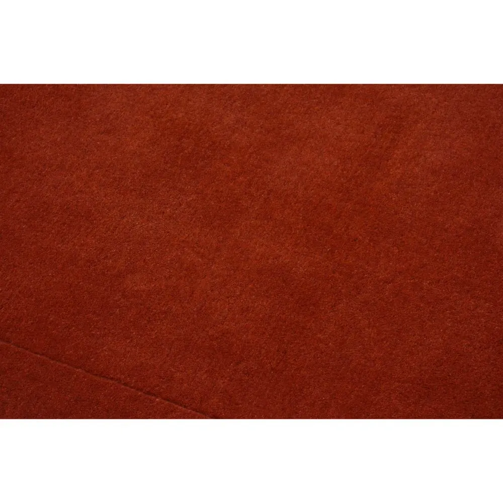 Rich Orange Basic Tufted Area Carpet 2X5ft