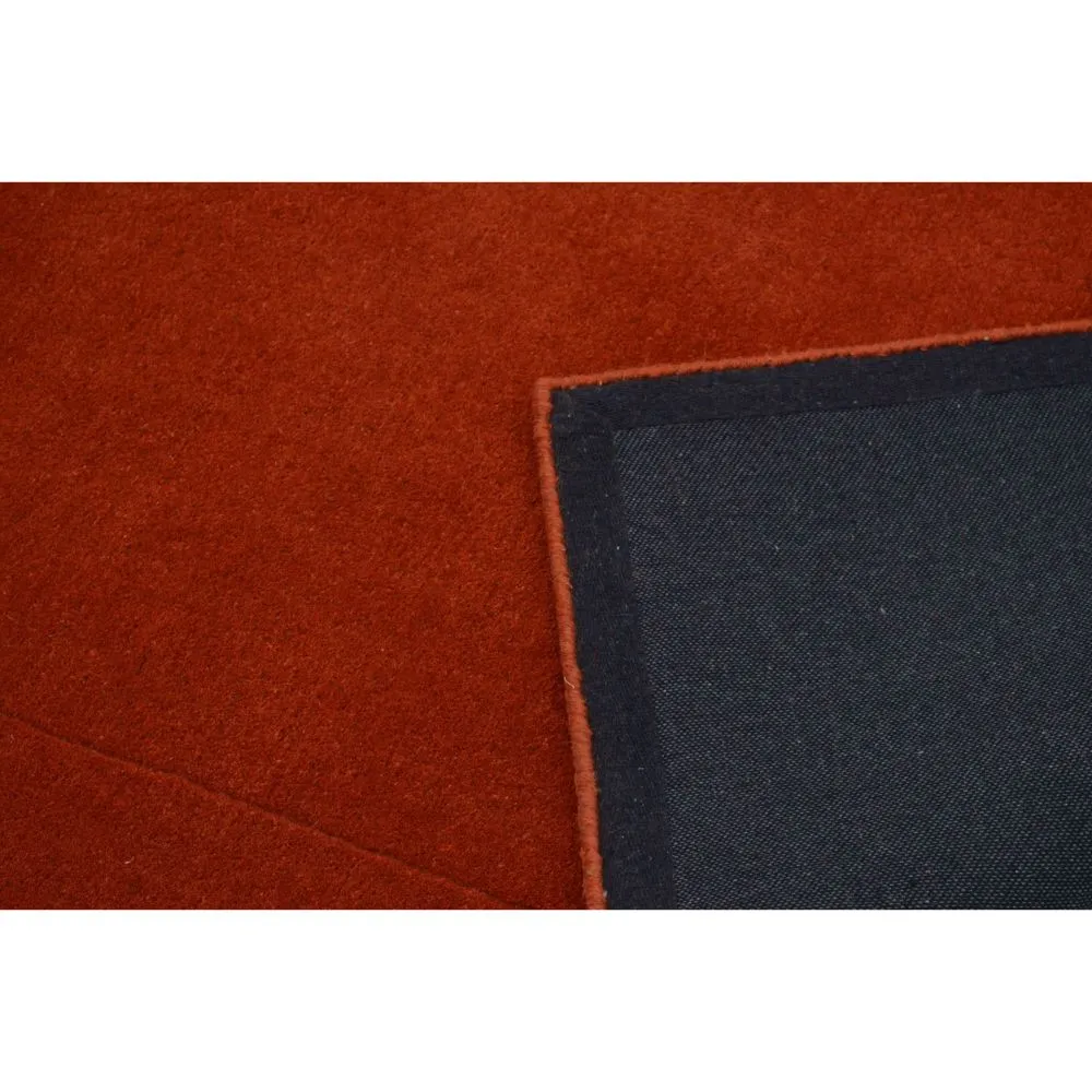 Rich Orange Basic Tufted Area Carpet 2X5ft