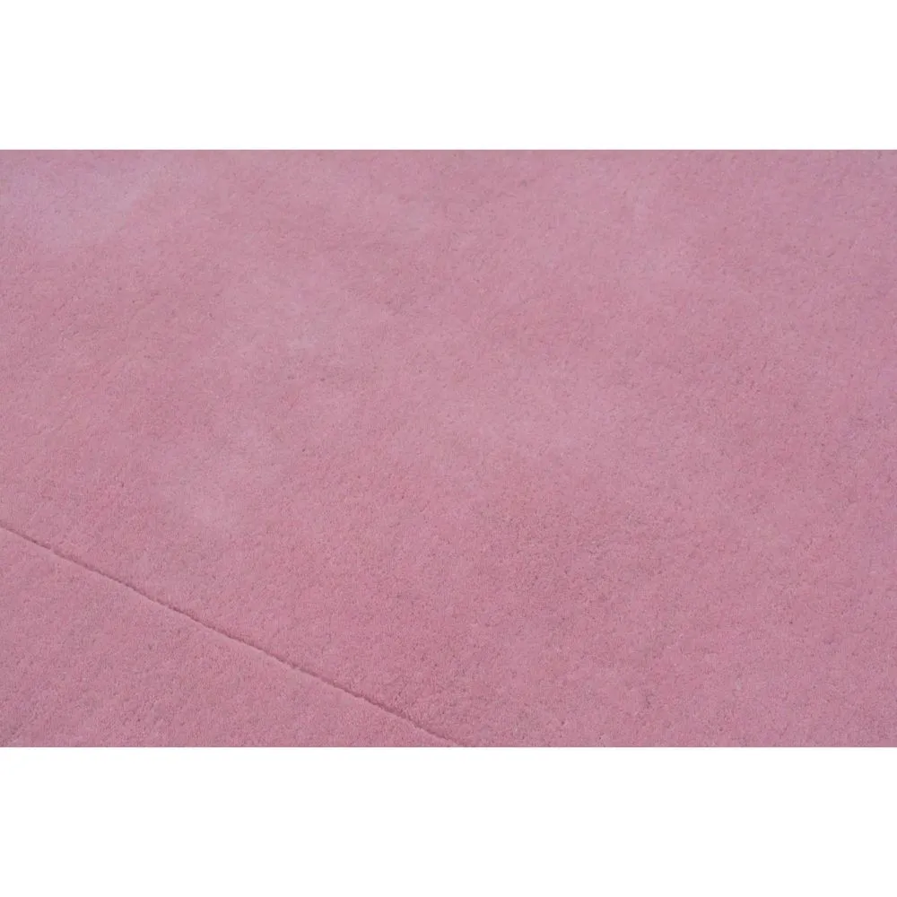 Rich Pink Basic Tufted Area Carpet 2X5ft