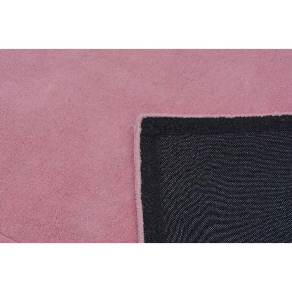Rich Pink Basic Tufted Area Carpet 2X5ft
