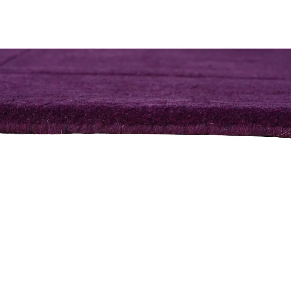Rich Purple Basic Tufted Area Carpet 2X5ft