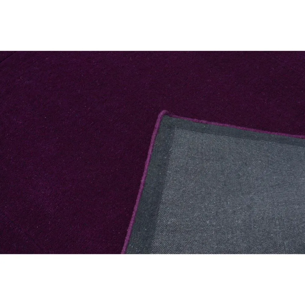 Rich Purple Basic Tufted Area Carpet 2X5ft