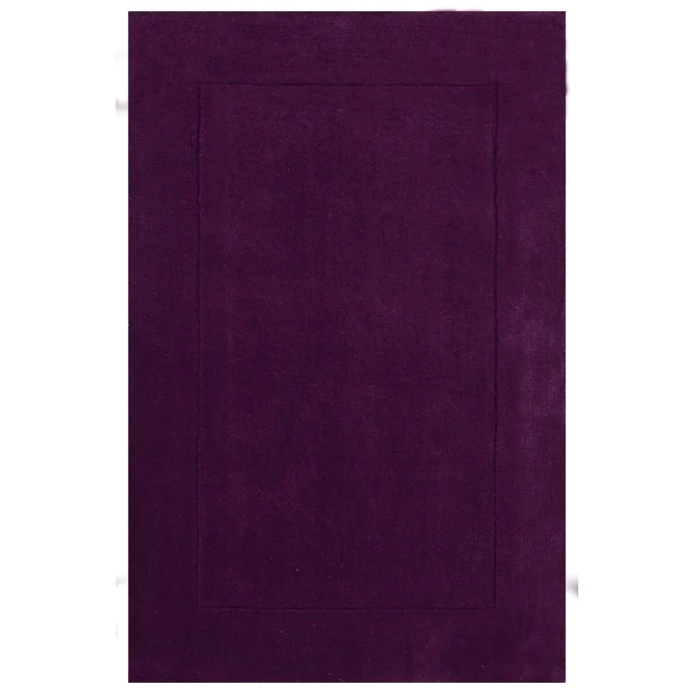 Rich Purple Basic Tufted Area Carpet 2X5ft