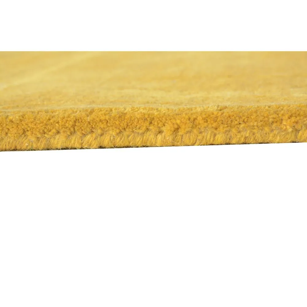 Rich Yellow Basic Tufted Area Carpet 2X5ft
