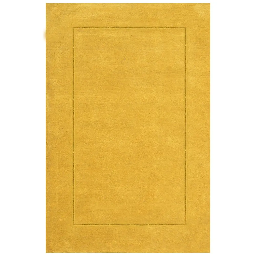Rich Yellow Basic Tufted Area Carpet 2X5ft