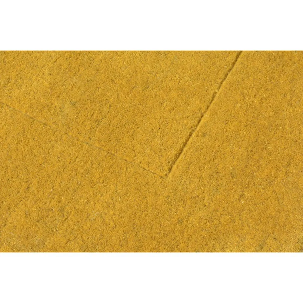Rich Yellow Basic Tufted Area Carpet 2X5ft