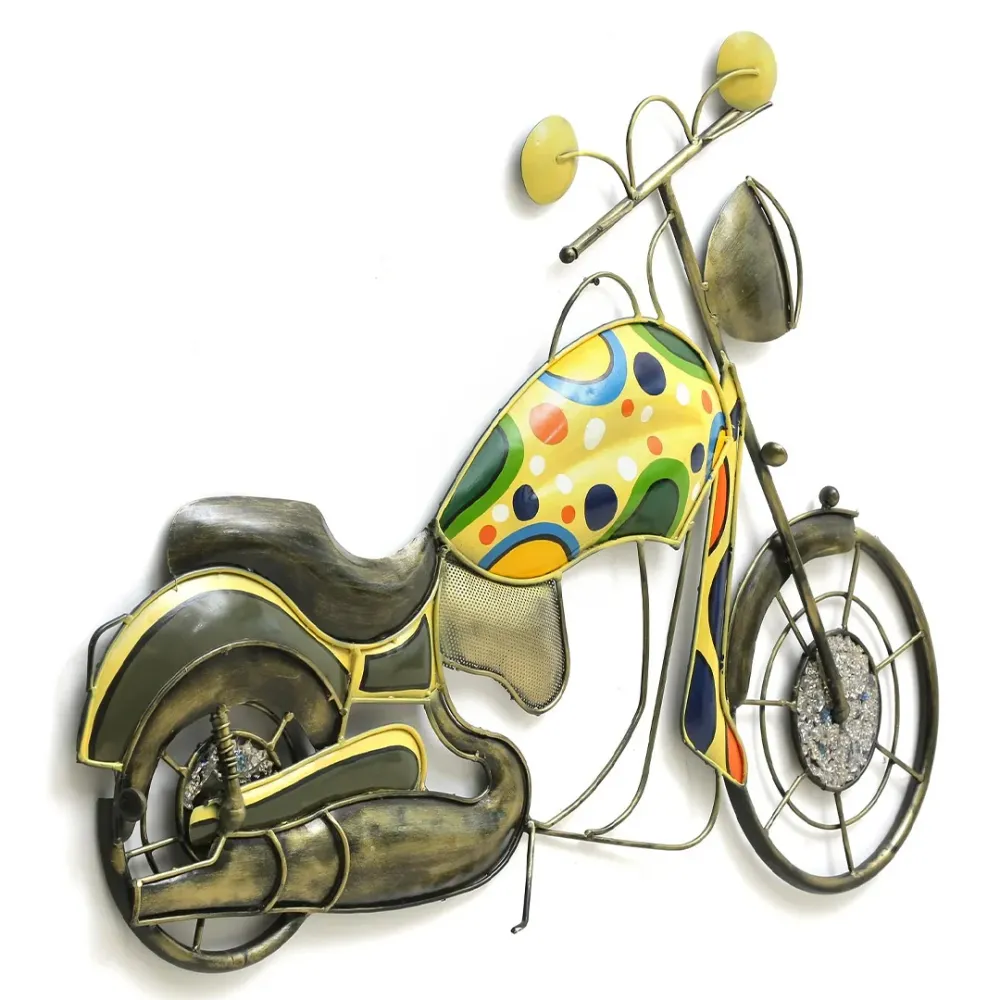 Robust Handcrafted World Class Bike Metal Wall Decor