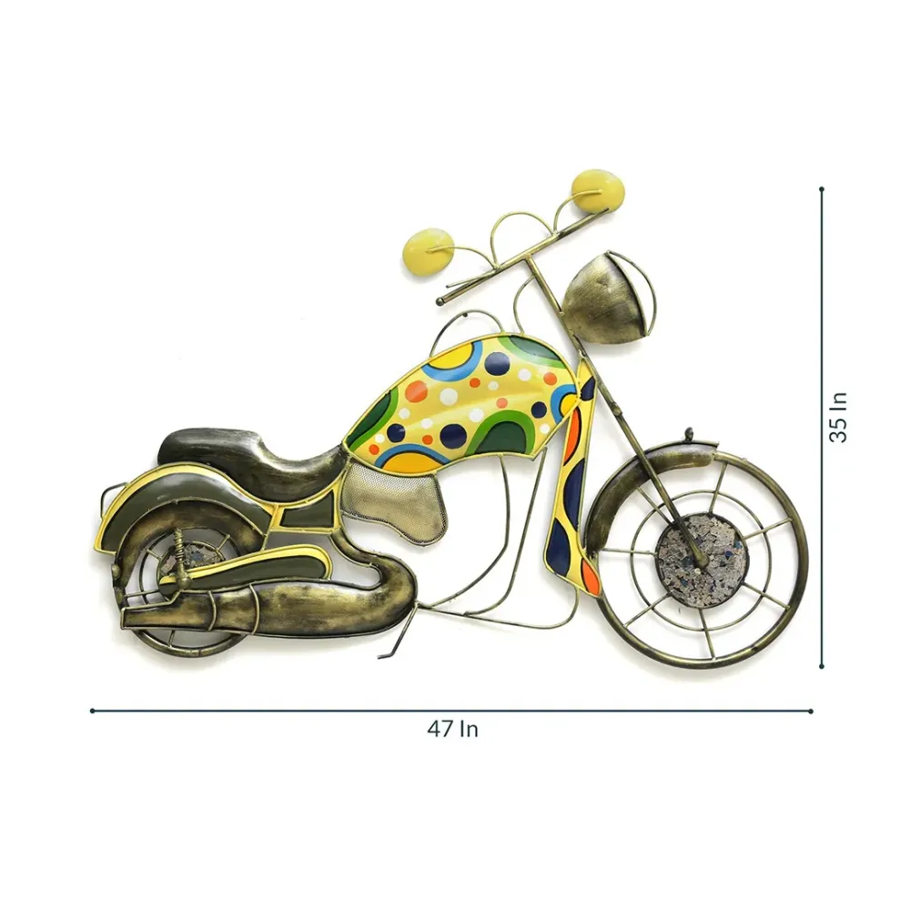 Robust Handcrafted World Class Bike Metal Wall Decor