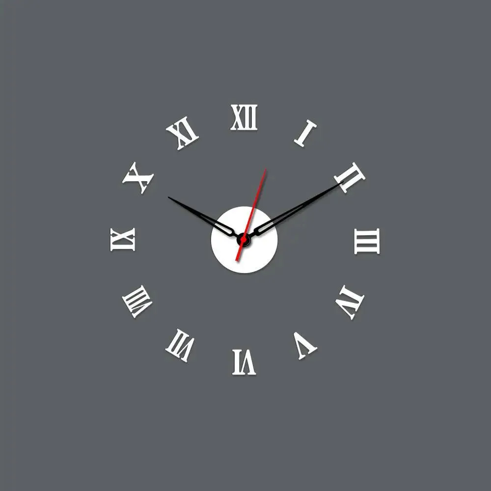 Roman Number Big Size 3D Infinity Wall Clock (Size: 24 inch X 24 inch)