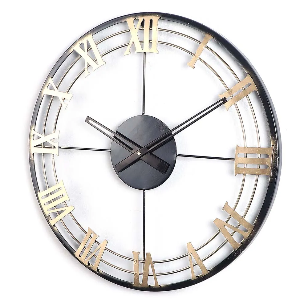 Roman Numerical Vintage Decorative Metal Wall Clock