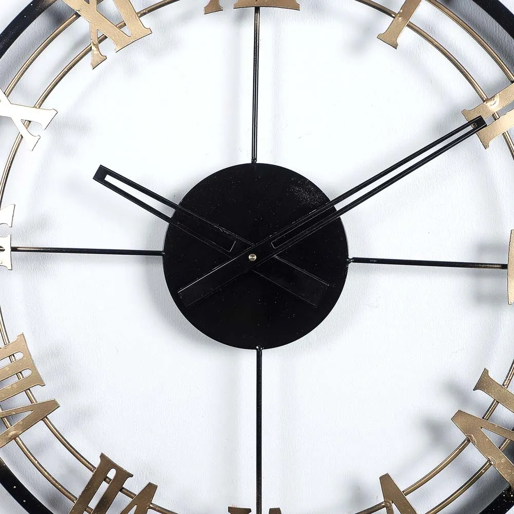 Roman Numerical Vintage Decorative Metal Wall Clock