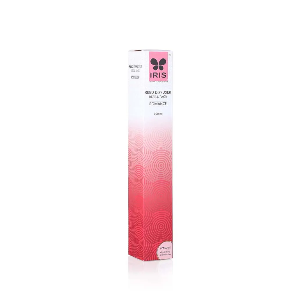 Romance Rose & Vanilla Scented Reed Diffuser Refill Pack with Essential Oil