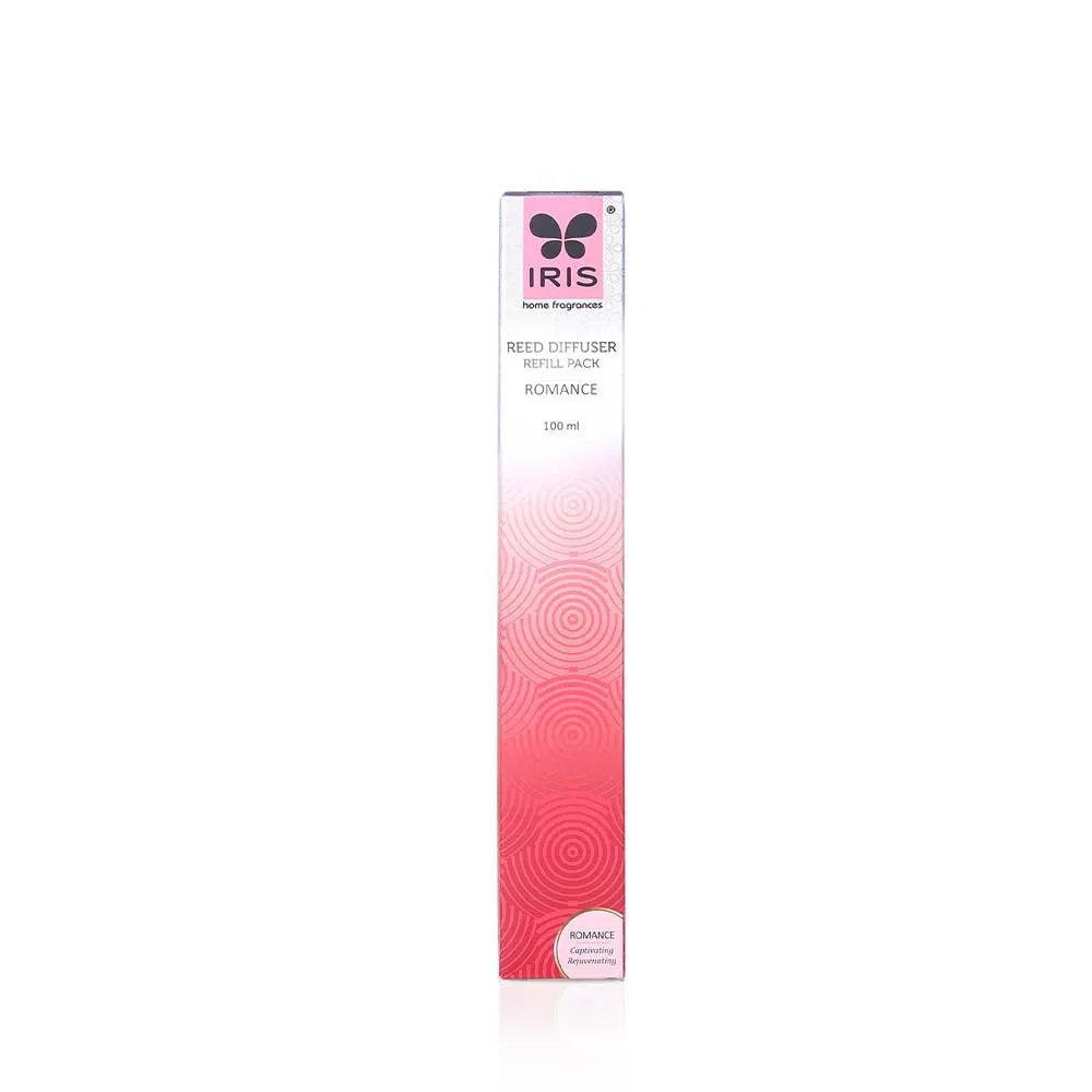 Romance Rose & Vanilla Scented Reed Diffuser Refill Pack with Essential Oil