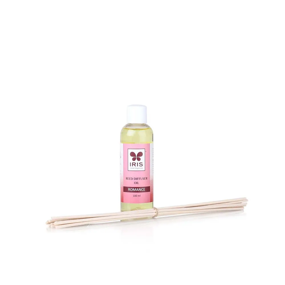 Romance Rose & Vanilla Scented Reed Diffuser Refill Pack with Essential Oil