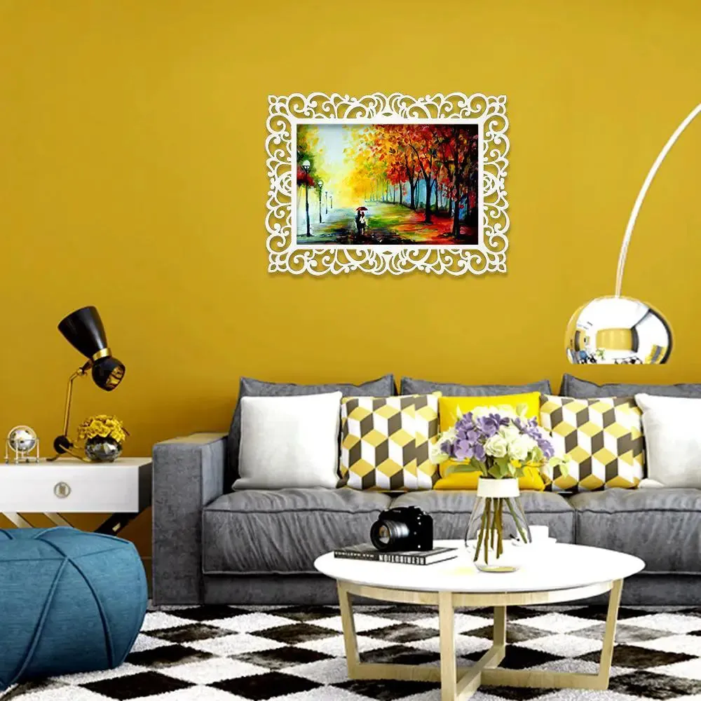 Romantic Canvas Print in Decorative Frame