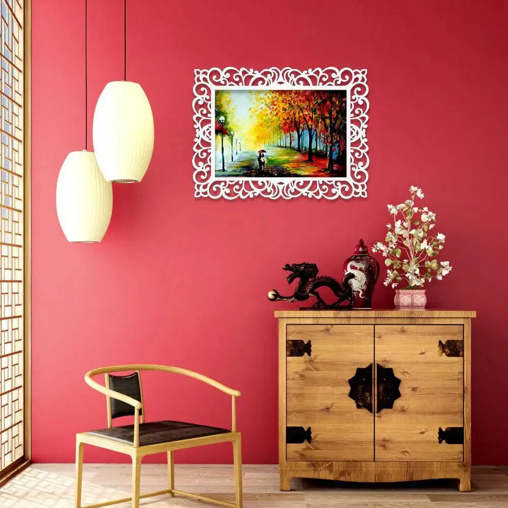 Romantic Canvas Print in Decorative Frame