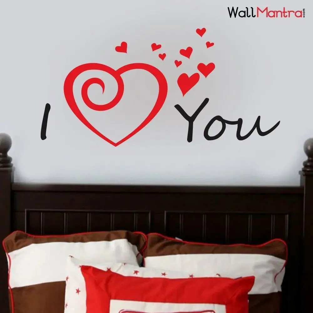 Romantic I Love You Wall Decal Wall Sticker For Couple