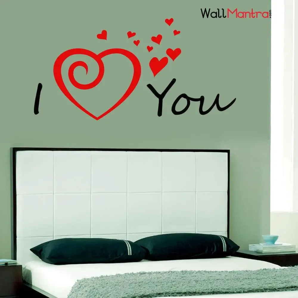 Romantic I Love You Wall Decal Wall Sticker For Couple
