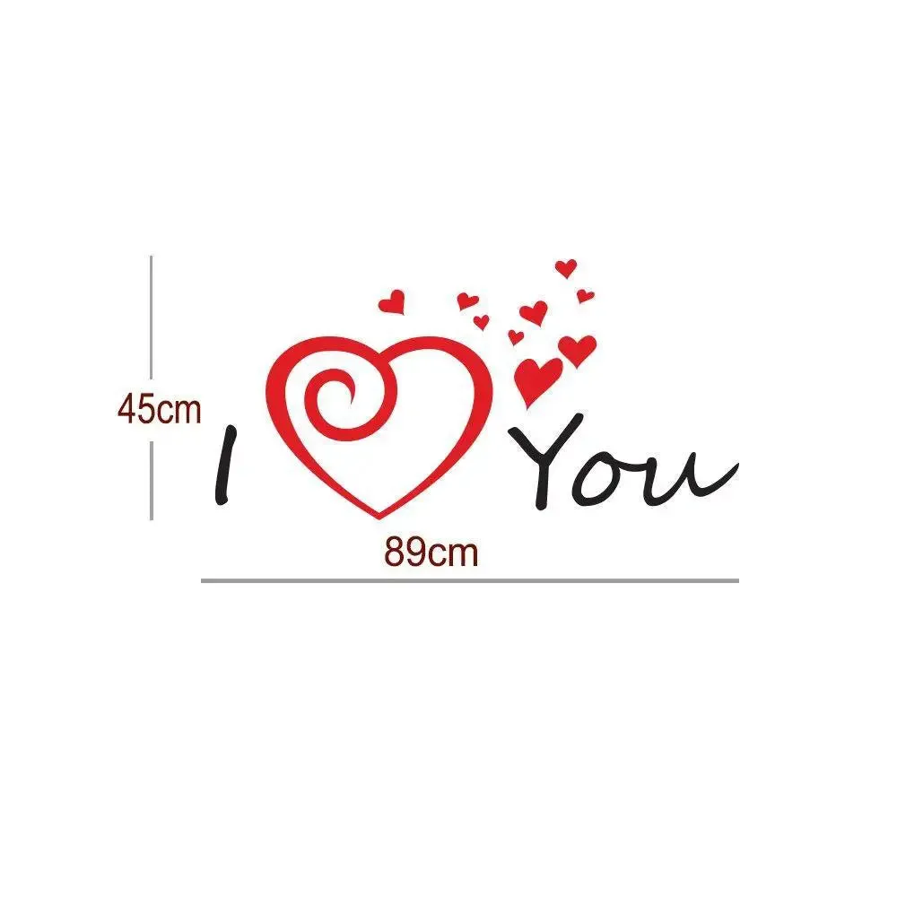 Romantic I Love You Wall Decal Wall Sticker For Couple