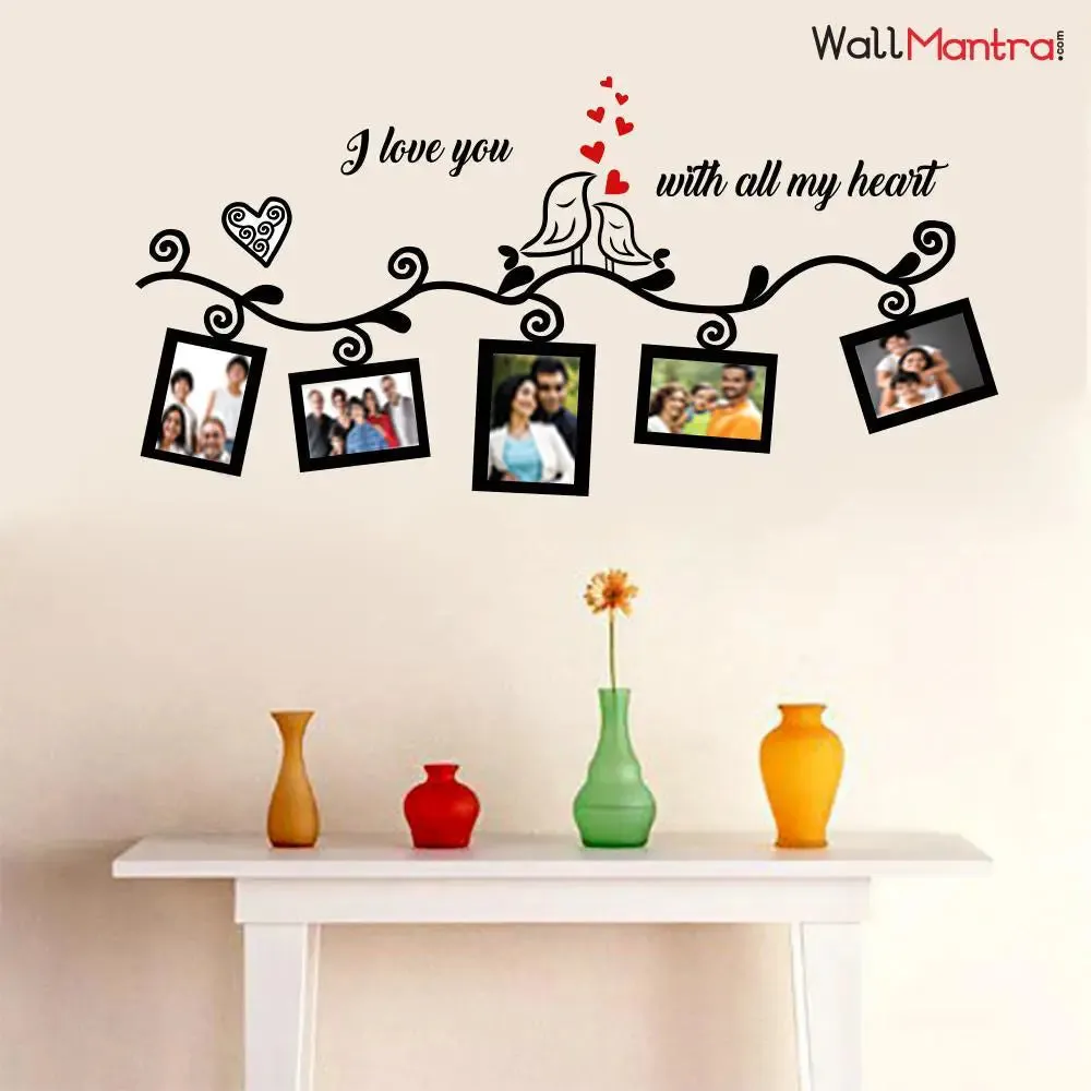 Romantic Photo Frame Wall Sticker