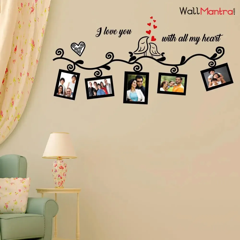 Romantic Photo Frame Wall Sticker