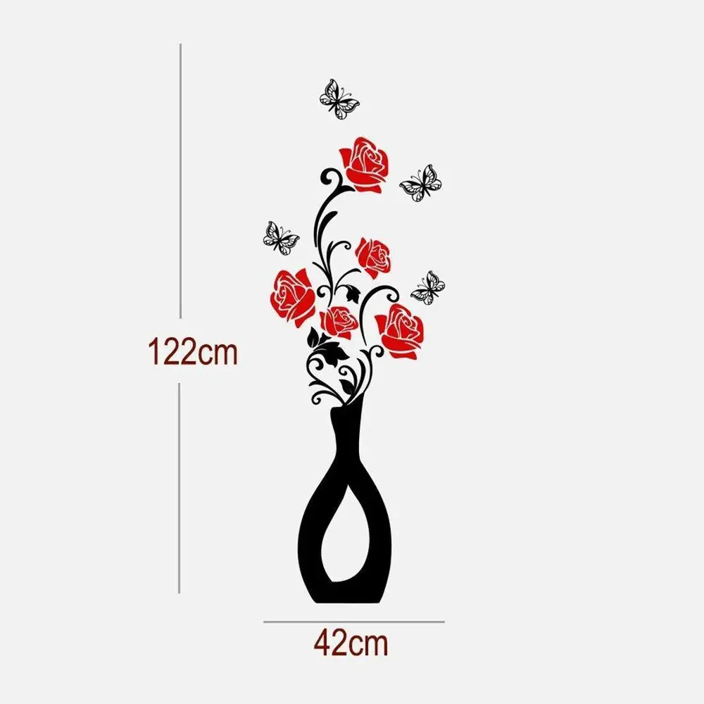 Rose Flower Wall Sticker & Decal
