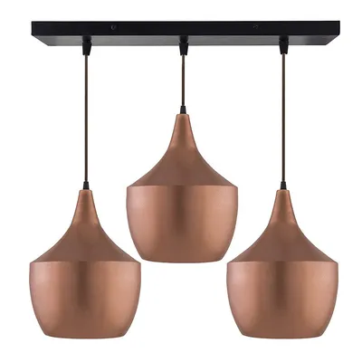 Rose Gold Elegant Finish Square Top Cluster Ceiling Light (Bulb not included)
