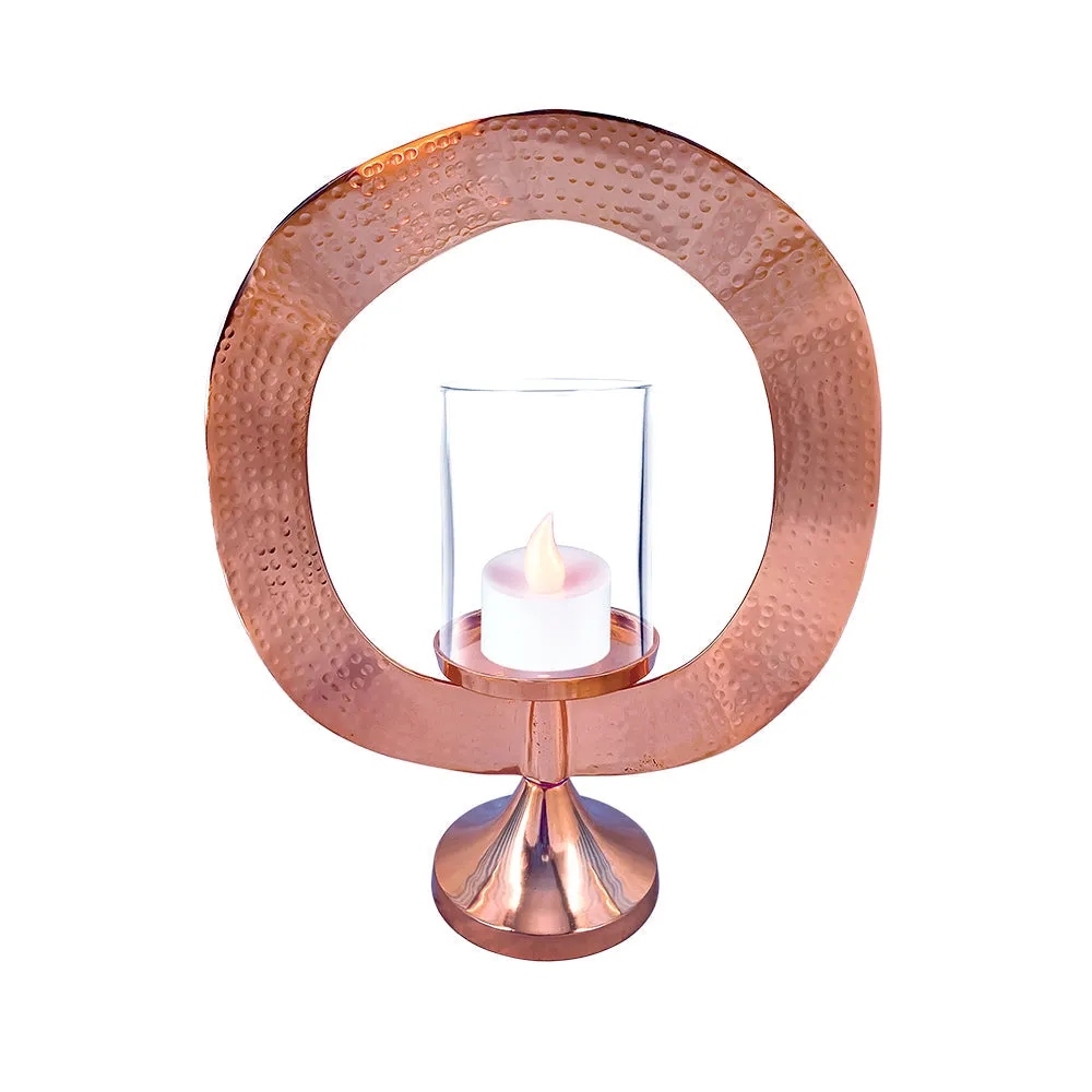 Rose Gold Luxe Shiny Lantern