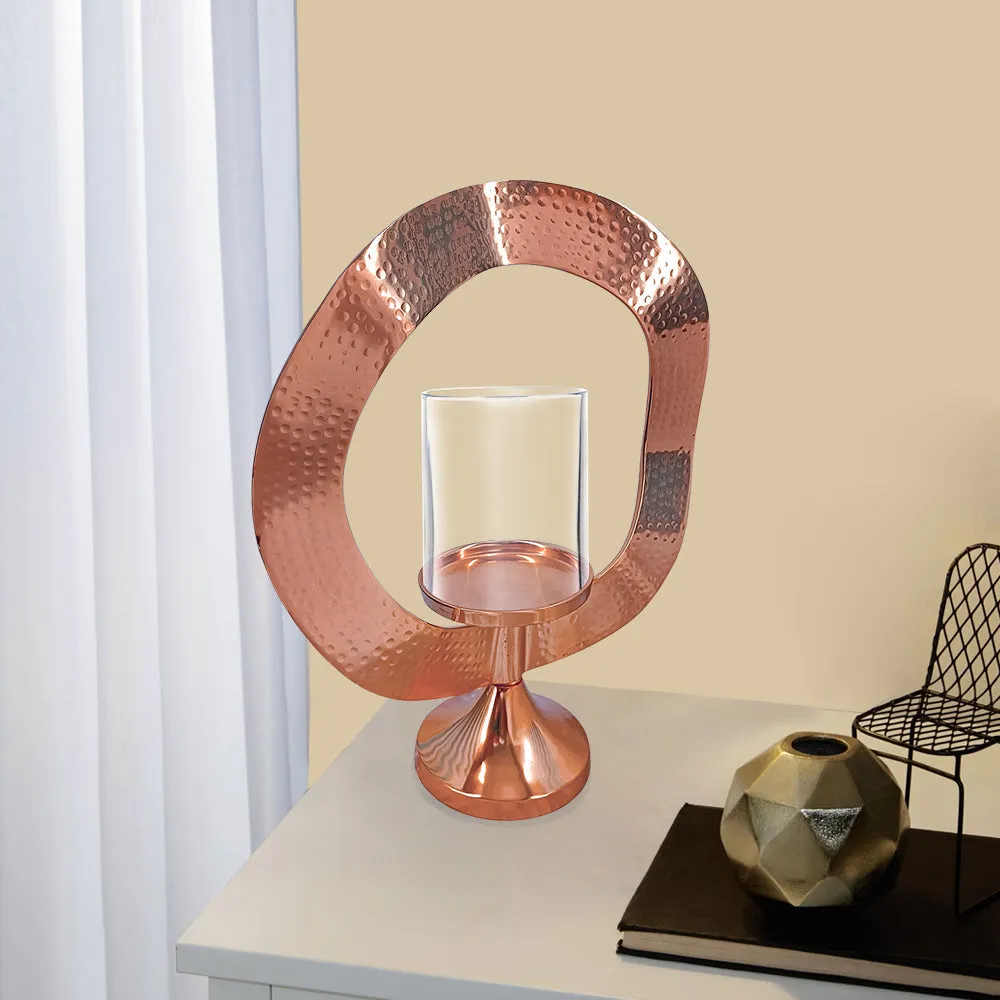 Rose Gold Luxe Shiny Lantern