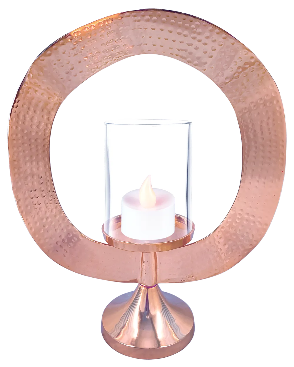 Rose Gold Luxe Shiny Lantern