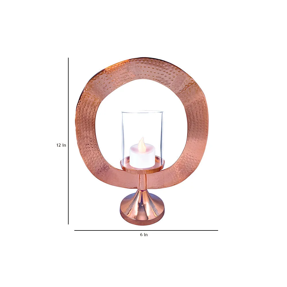Rose Gold Luxe Shiny Lantern