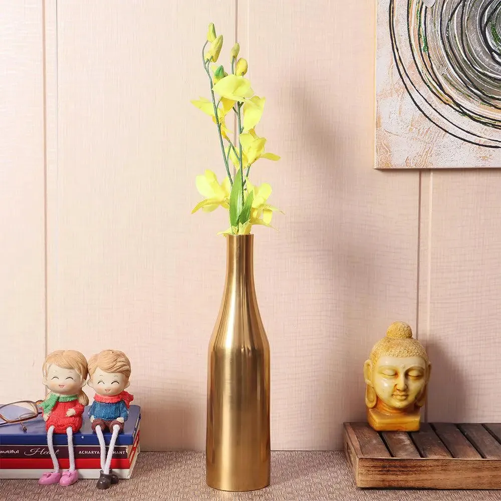 Rose Gold Shiny Modern Metal Flower Vase