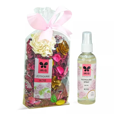 Rose Home Fragrance Potpourri (140 gm) With Rose Potpourri Spray (100 ML)